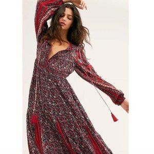Free People XS Happy Feelings Midi / Maxi Dress
